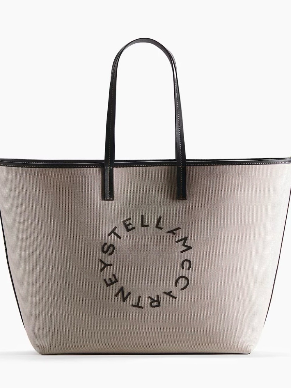 H&M x Stella McCartney Cream Canvas Tote with Black Trim- NEW - Picture 5 of 10